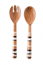 Stonewood Stripe Salad Server Set